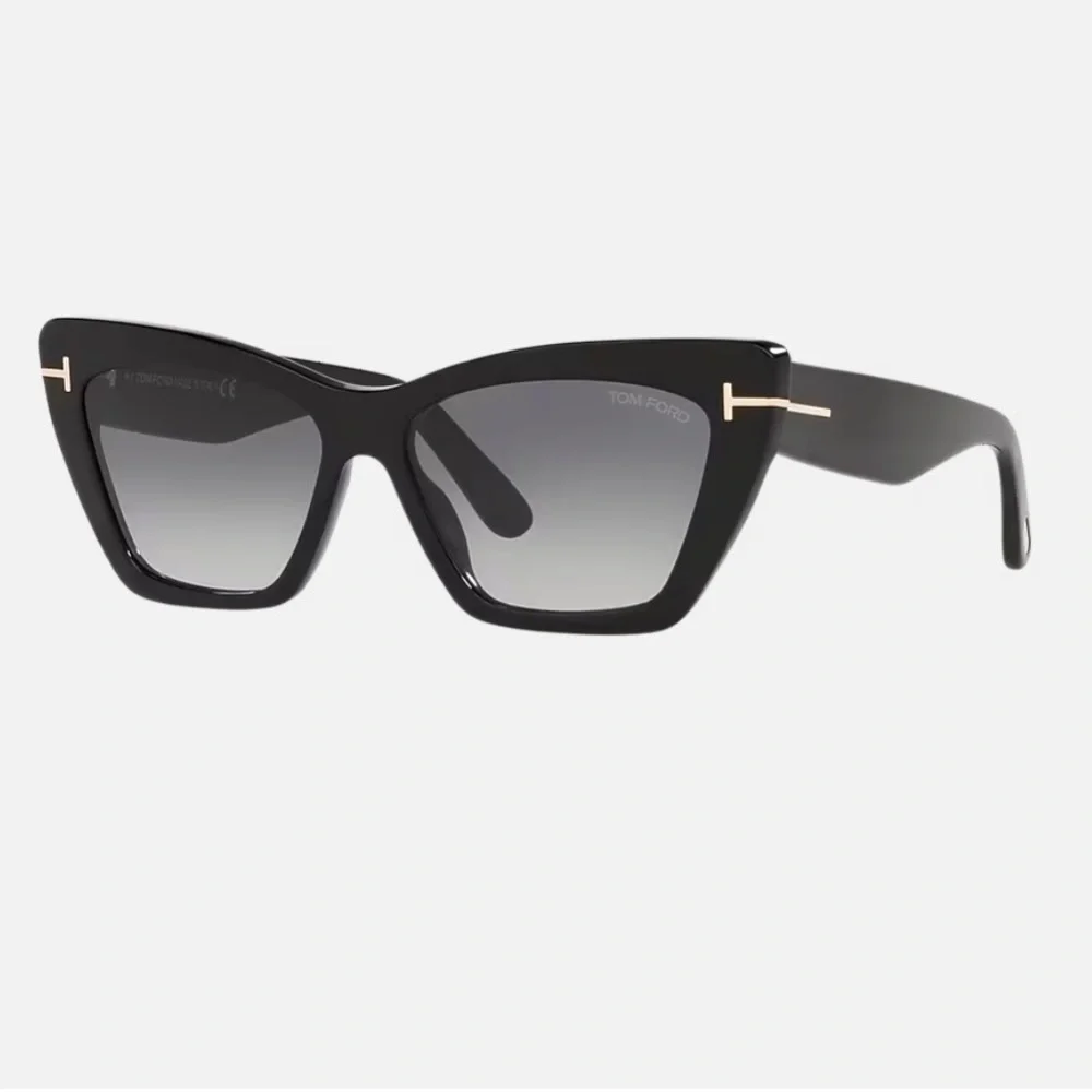 Tom Ford Black Karina Cat Eye Sunglasses